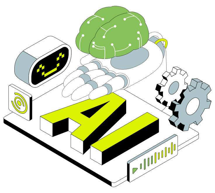 Artificial intelligence Vector Illustrations