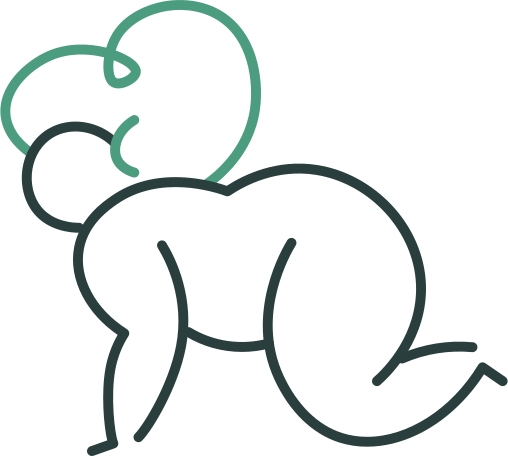 baby crawling Illustration in PNG, SVG