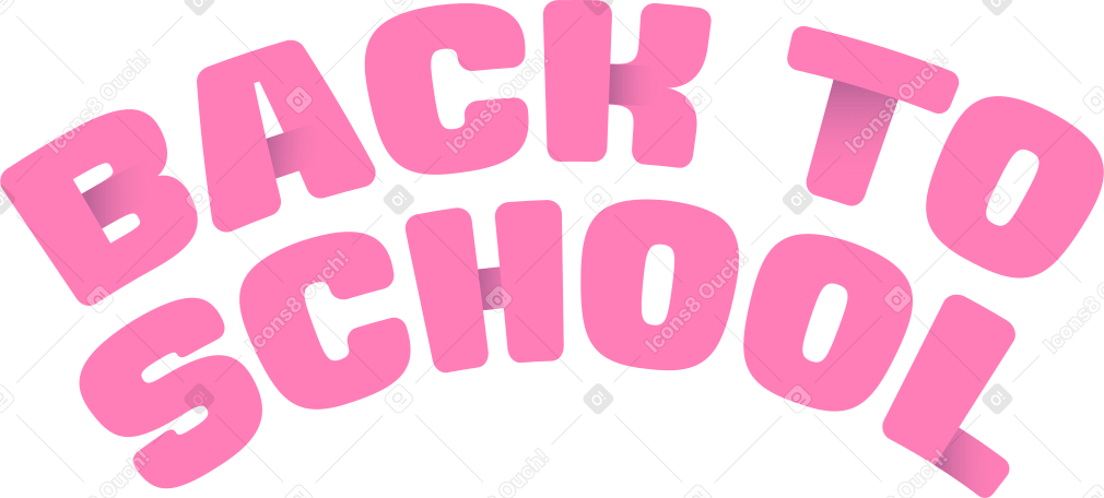 lettering back to school text PNG, SVG