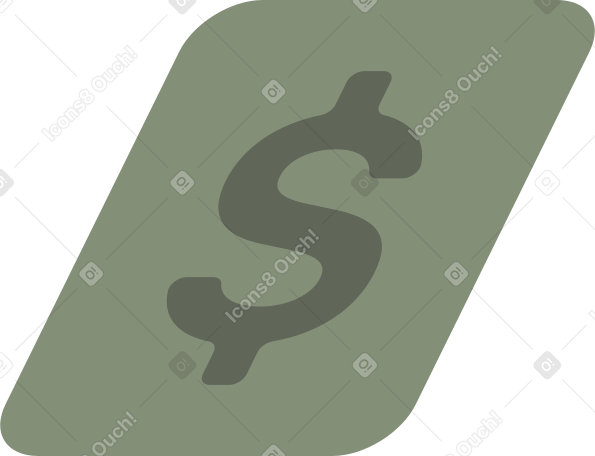 ícone de dólar PNG, SVG