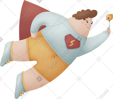 Superman smiling with a video camera PNG, SVG