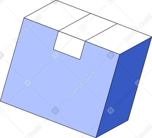cardboard box Illustration in PNG, SVG