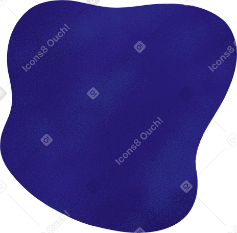 Синяя текстурированная пятнистая форма в PNG, SVG