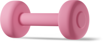 close up of pink dumbbell PNG, SVG