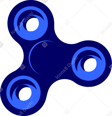 spinner blue top view в PNG, SVG