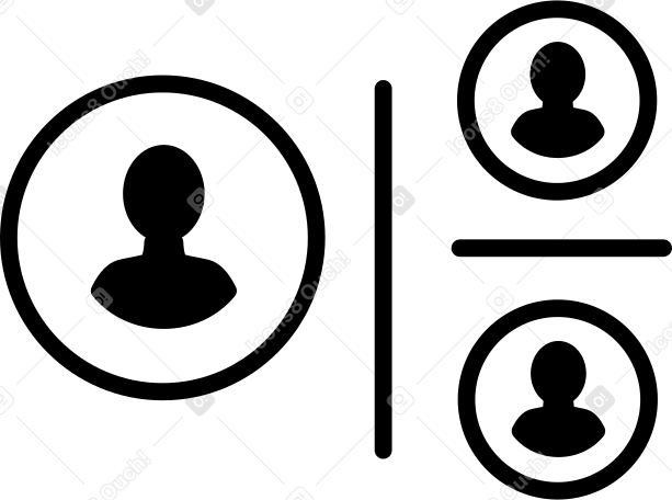 Иконки с тремя людьми в PNG, SVG