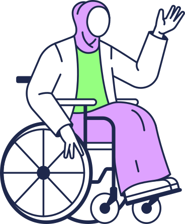 woman in wheelchair PNG, SVG