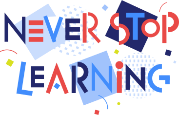 lettering never stop learning PNG, SVG