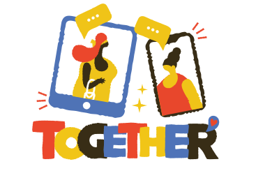 Together online PNG, SVG