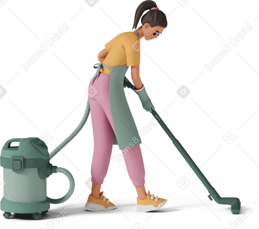 3D cleaning service Illustration in PNG, SVG