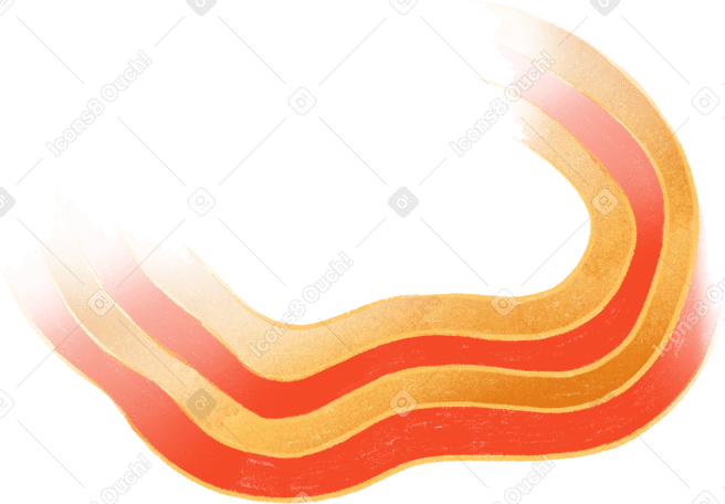 Courbe de couleur ondulée PNG, SVG