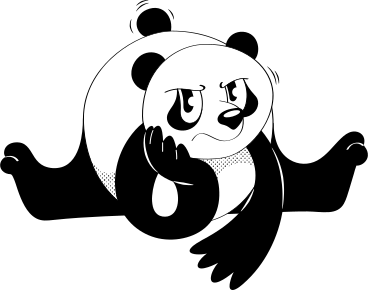 trauriger panda PNG, SVG