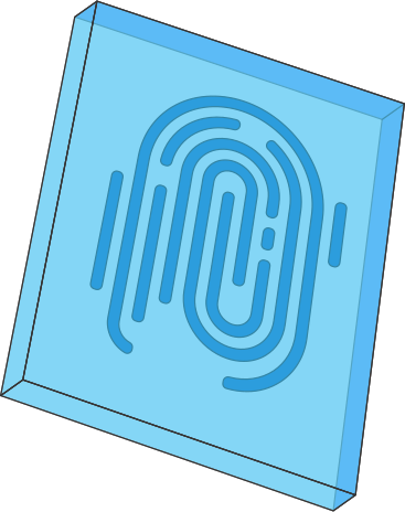 frame with fingerprint PNG, SVG