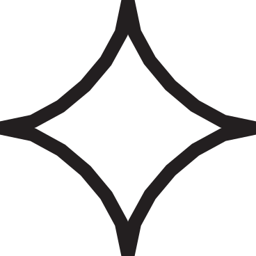 white quadrangular star in troke PNG, SVG