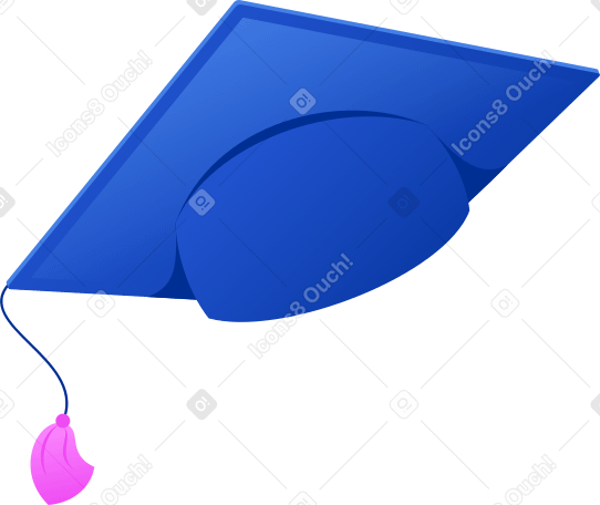 큰 대학원 모자 PNG, SVG