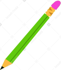 Matita verde PNG, SVG