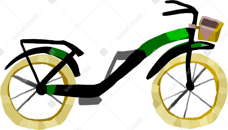 bike Illustration in PNG, SVG