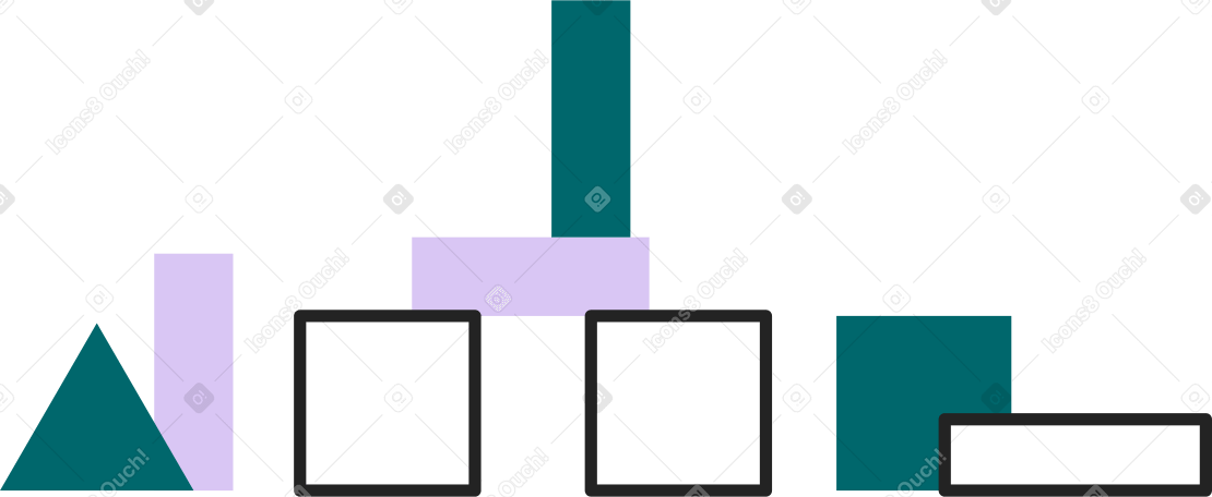 cubes for children Illustration in PNG, SVG