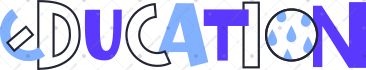 Multicolored lettering education PNG, SVG