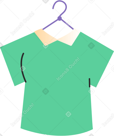 camisa no cabide PNG, SVG