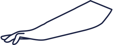 Vista laterale della mano PNG, SVG