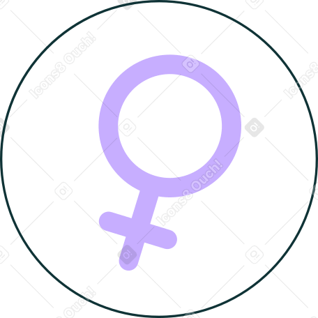 the female sign PNG, SVG