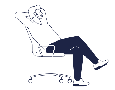 椅子に座っている男 のpngとsvgでのイラスト イメージ