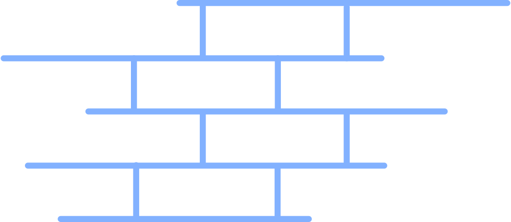 blue brick wall Illustration in PNG, SVG