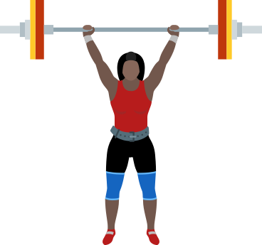 woman with barbell PNG, SVG