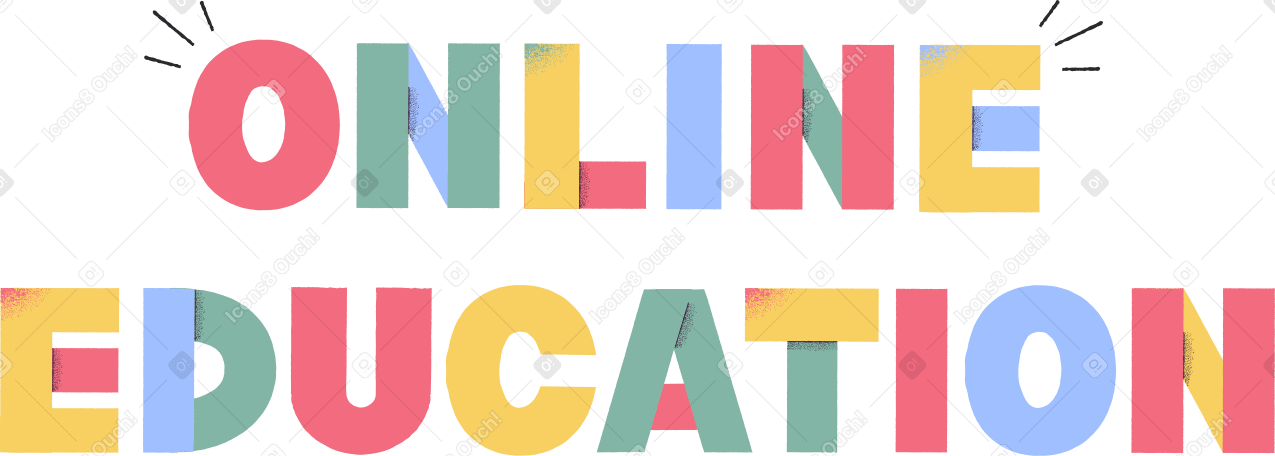 educación en línea de letras PNG, SVG