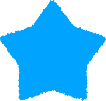 Звезда небесно-голубая в PNG, SVG
