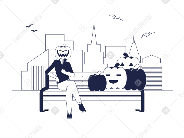 Хеллоуинская тыквенная ярмарка в PNG, SVG