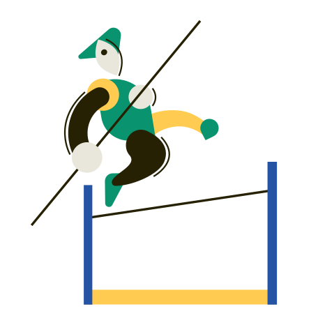 Sportsman Illustration in PNG, SVG