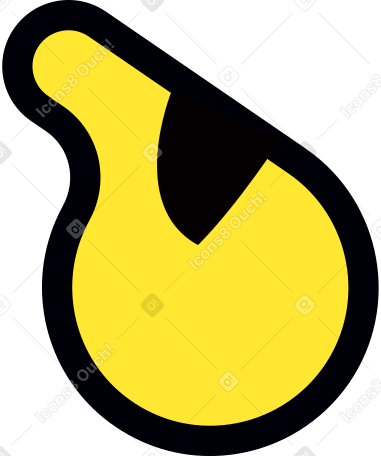 yellow whistle sport PNG, SVG
