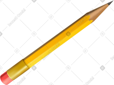 Yellow pencil PNG, SVG