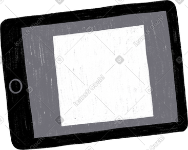 Ipad with white screen PNG, SVG