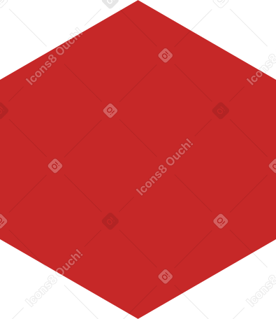 hexagon red Illustration in PNG, SVG