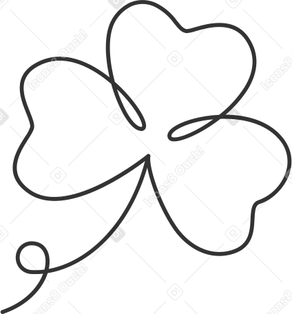clover Illustration in PNG, SVG