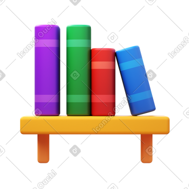 Book shelf PNG, SVG