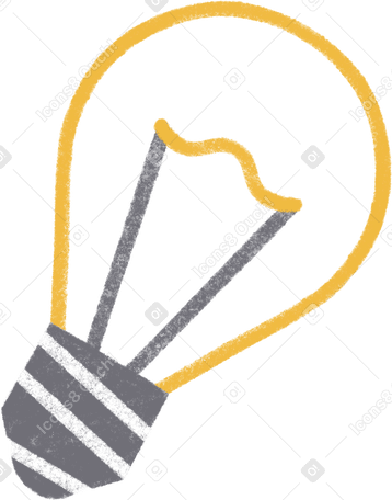 yellow bulb Illustration in PNG, SVG