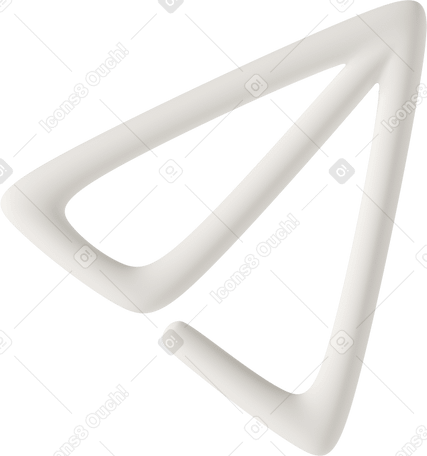 3D lines paper airplane PNG, SVG