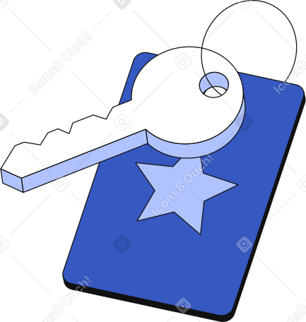 key and tag PNG, SVG