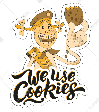 Sticker We use cookies PNG, SVG