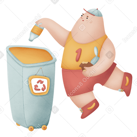 Recycling Illustration in PNG, SVG