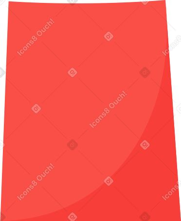 red paper bag Illustration in PNG, SVG