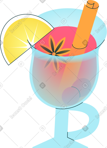 一杯热红酒 PNG, SVG