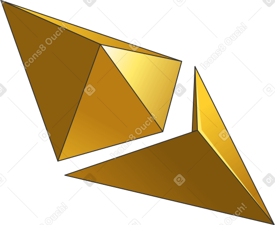 золотой логотип эфириума в PNG, SVG