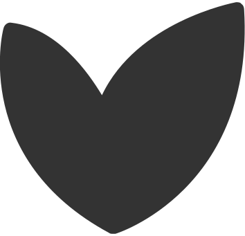 Two black leaves PNG、SVG