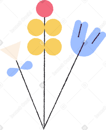 flowers Illustration in PNG, SVG
