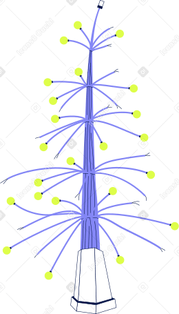 árvore de natal feita de arame PNG, SVG